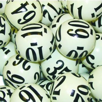 Keno Balls: Economy Keno Balls numbered 1-80 six-sided/black numbered